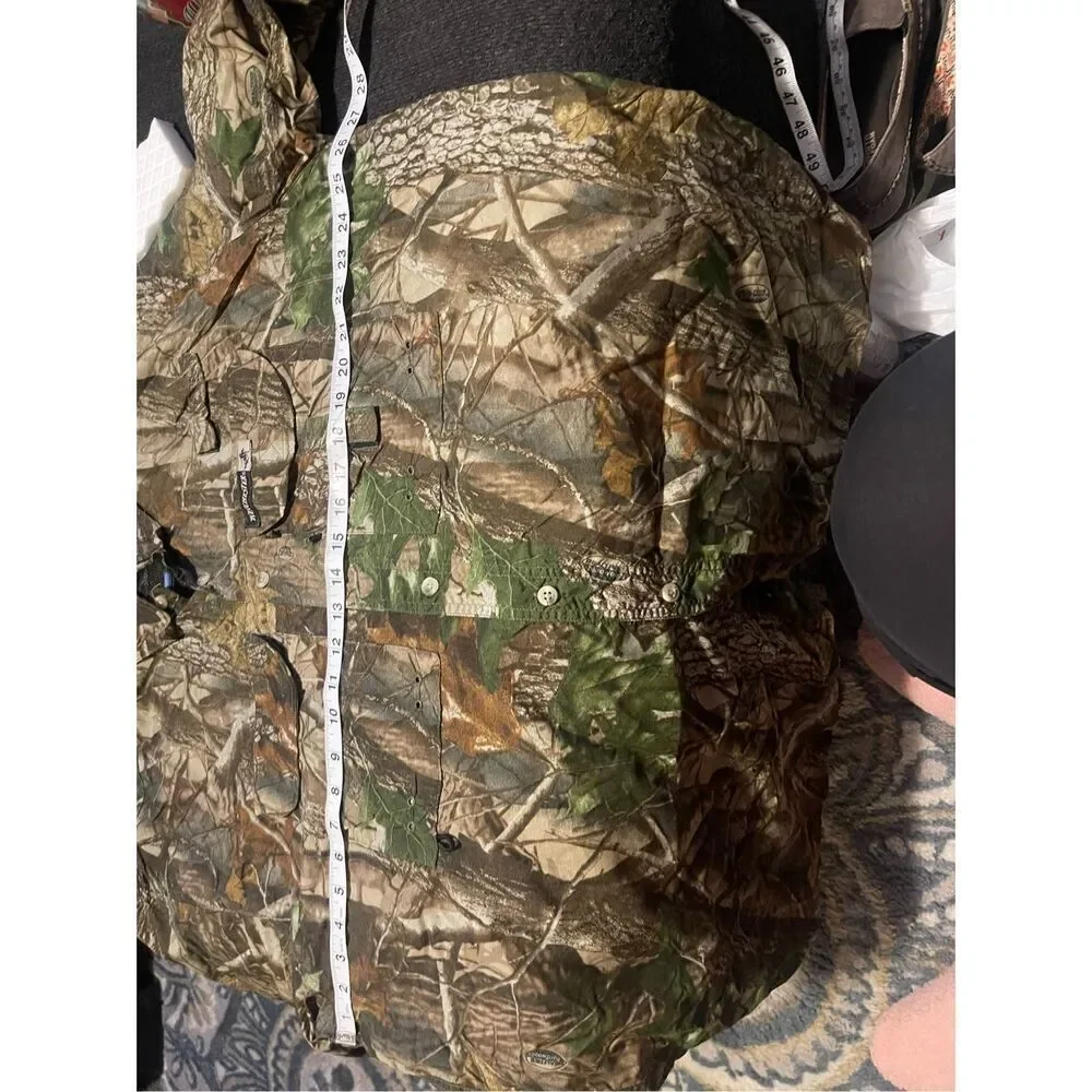 Winchester Mens RealTree Hardwoods Camo Button-Down Shirt Size XL